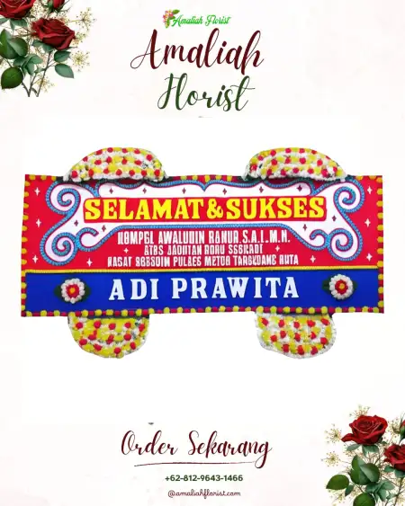 Papan Bunga Ucapan Selamat Slatri